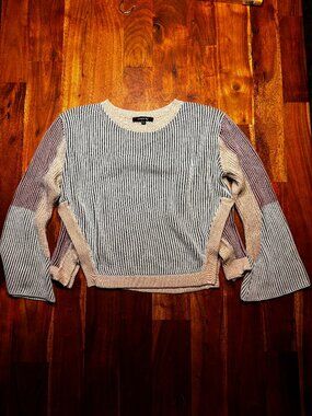 Strut & Bolt Colorblock Knit Sweater - L